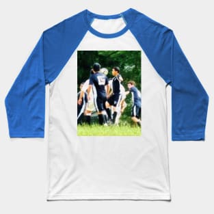 Soccer - Playing Soccer Baseball T-Shirt